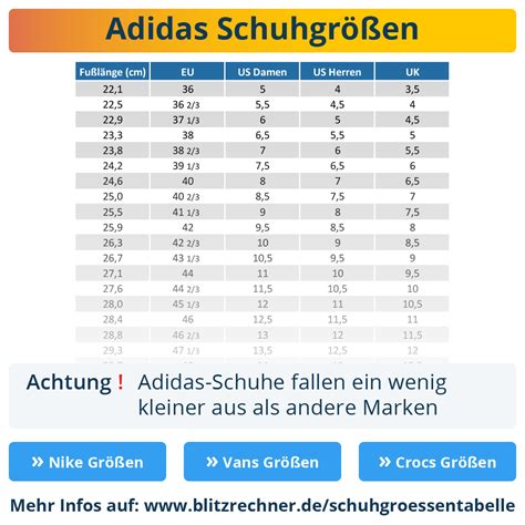 adidas schuhe größentabelle|adidas messe tabelle.